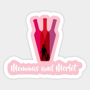 Mommas and Merlot logo Sticker